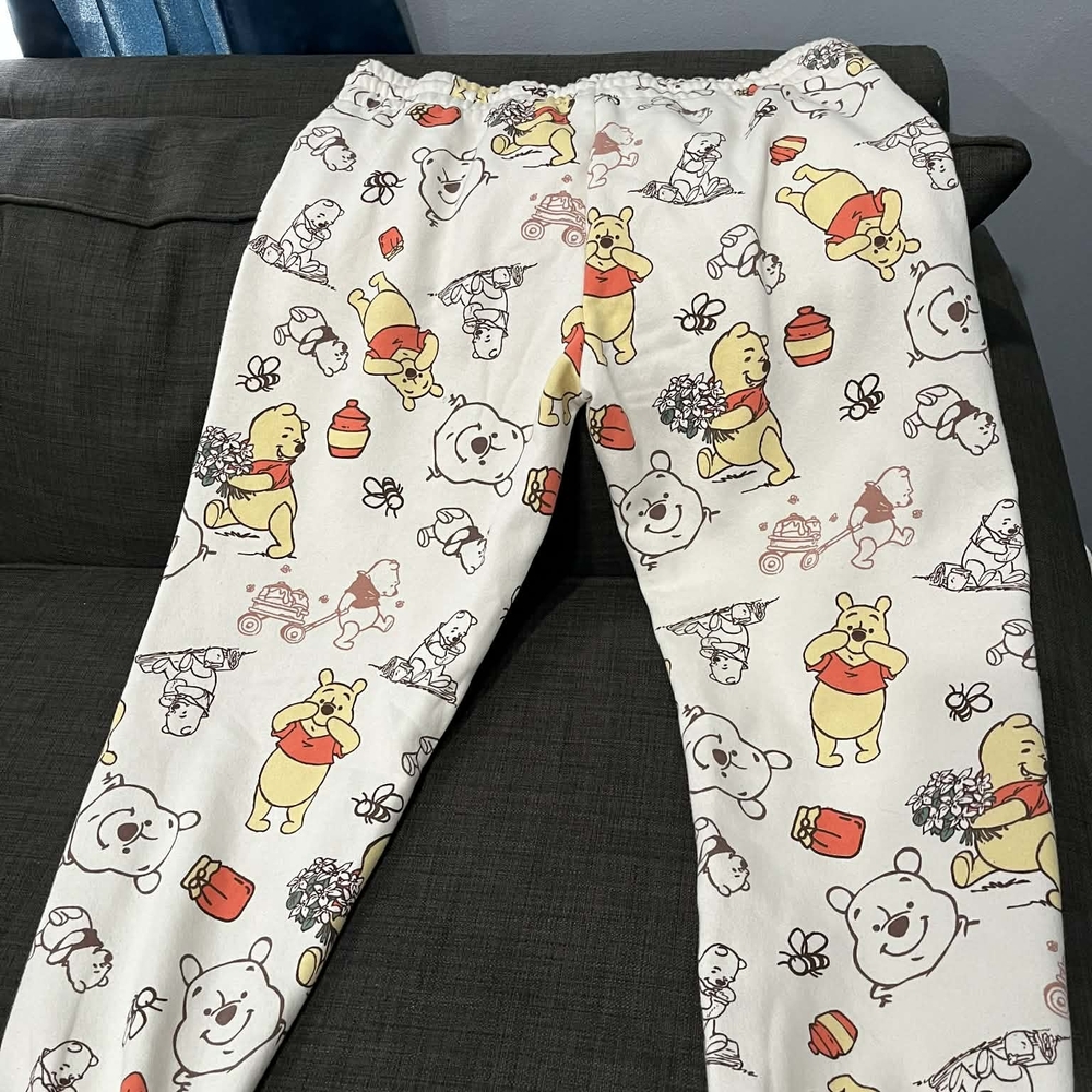 Disney Winnie the Pooh White and Red Lounge Pants - Picture 3 of 7